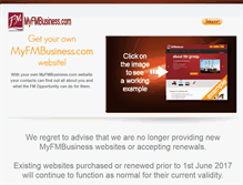 Tablet Screenshot of myfmbusiness.com